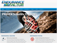 Tablet Screenshot of endurancefactor.com